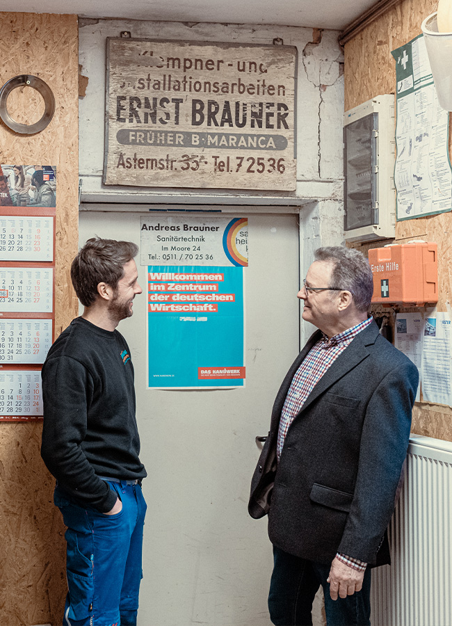 Markus und Andreas Brauner Sanitärtechnik seit Generationen